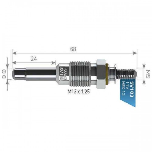 SV103 KIZDIRMA BUJİSİ RENAULT 11-19-21 VOLVO 340 SV103 KIZDIRMA BUJİSİ RENAULT 11-19-21 VOLVO 340