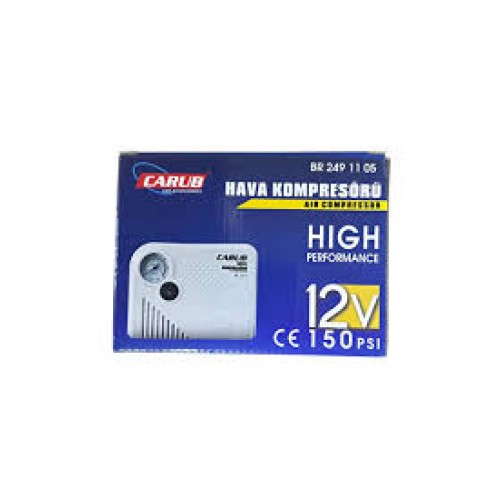 Carub Hava Kompresörü Yassı Tip 12V 150psi (Beyaz)
