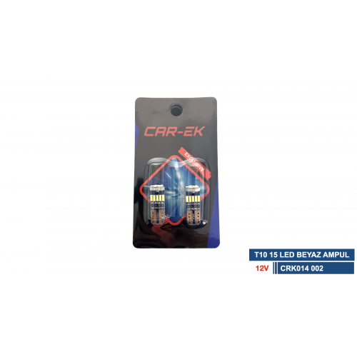 T10 15 LED BEYAZ 12V AMPUL 1 TAKIM ( 2 ADET FİYATIDIR )