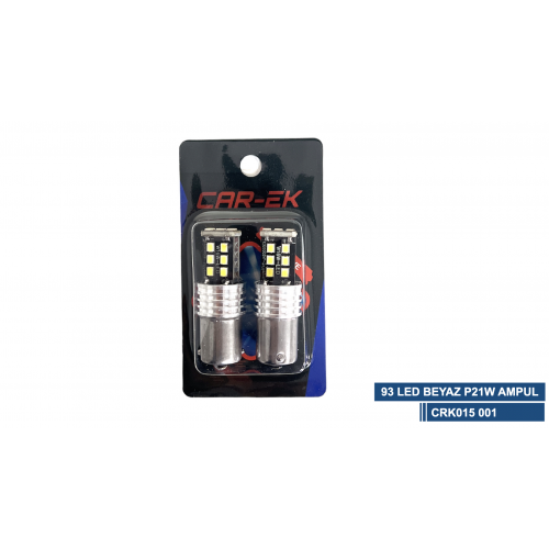 93 LED BEYAZ P21W AMPUL 1 TAKIM ( 2 ADET FİYATIDIR )