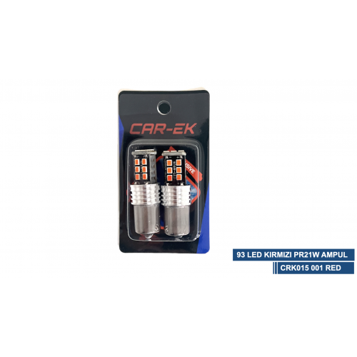93 LED KIRMIZI PR21W AMPUL 1 TAKIM ( 2 ADET FİYATIDIR )